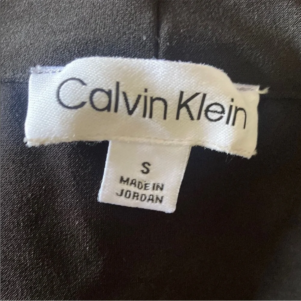 Calvin Klein Black Ruffled Tie Front Blouse. Blouse S - Picture 8 of 9